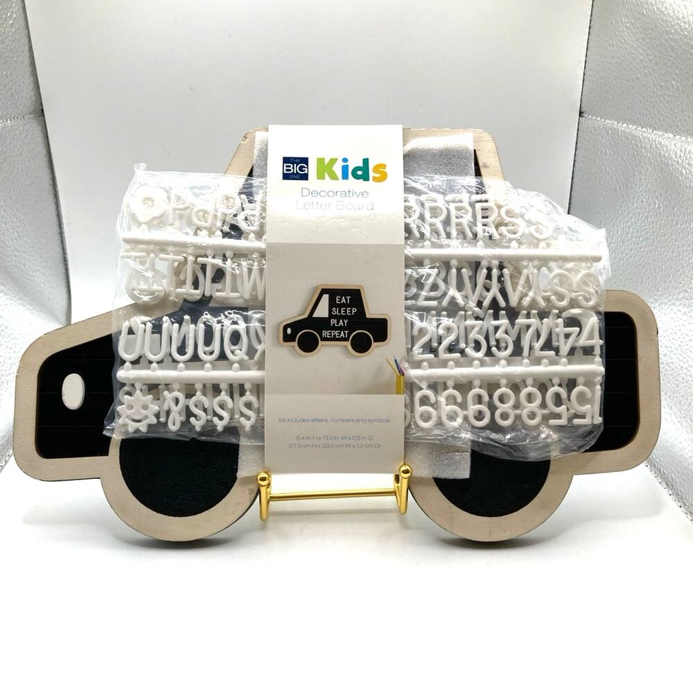 Kohl's The Big One Kids Car Shaped Decorative Letter Board New